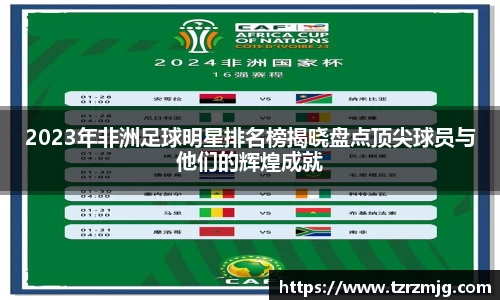 2023年非洲足球明星排名榜揭晓盘点顶尖球员与他们的辉煌成就